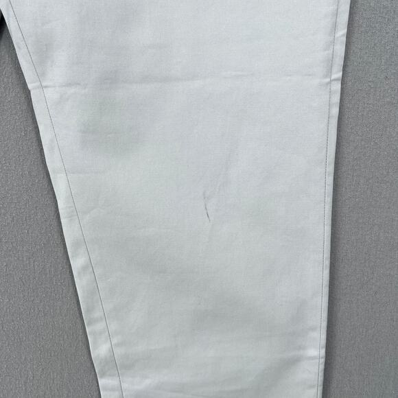 WILDFANG The Ace Crop Pant Womens 6 Light Gray High Rise Cotton Tapered Chino - Picture 13 of 16